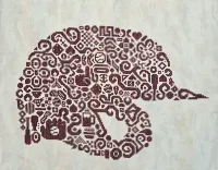 Tribal Baseball Helmet