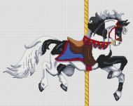 Black Paint Carousel Horse PDF