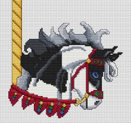 Black Paint Carousel Horse Head PDF