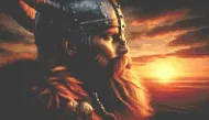 Viking Sunset Cross Stitch