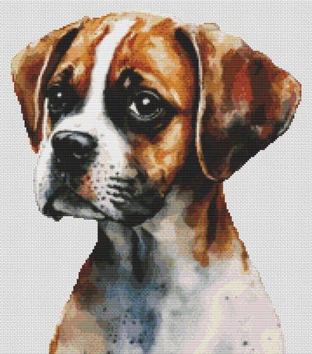 Watercolor Boxer