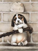 Vintage Beagle Puppy 